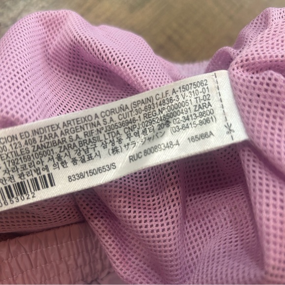 Zara Lavender Athletic Nylon High Waist Shorts - Picture 7 of 11